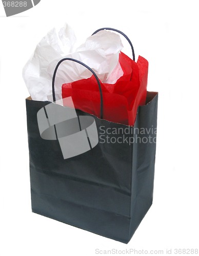 Image of Paper shopping bag with tissue