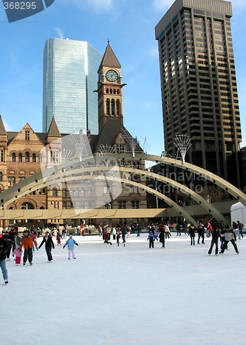 Image of Skating in downtown Toronto