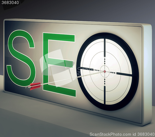 Image of Seo Target Promotes Website And Internet Marketing