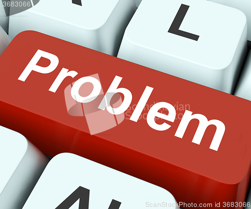 Image of Problem Key Means Difficulty Or Trouble\r