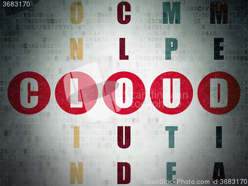 Image of Cloud networking concept: Cloud in Crossword Puzzle