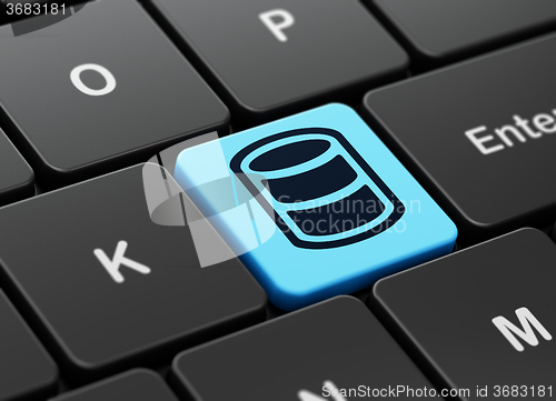 Image of Programming concept: Database on computer keyboard background