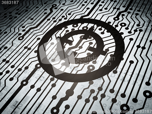 Image of Business concept: circuit board with Target