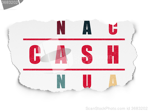 Image of Currency concept: Cash in Crossword Puzzle