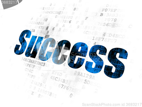 Image of Finance concept: Success on Digital background