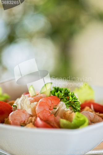 Image of shrimp vegetable salad