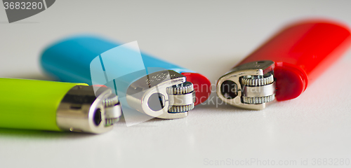 Image of Three plastic lighters