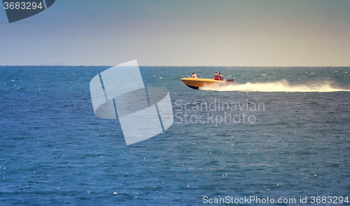 Image of Sea walk on a boat.