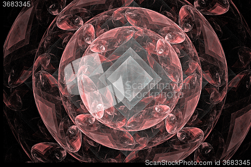 Image of Fractal image: \"Circles and rhombuses.\"