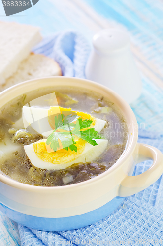 Image of green soup