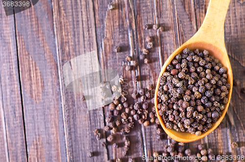 Image of pepper in spoon