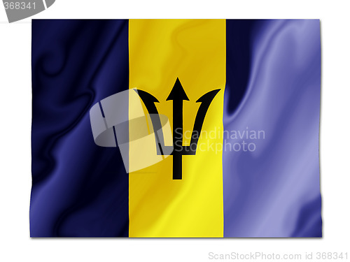 Image of Barbados fluttering