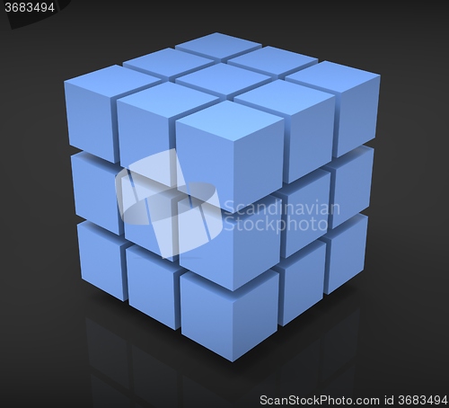 Image of Built Blocks Structure Shows Fabrication