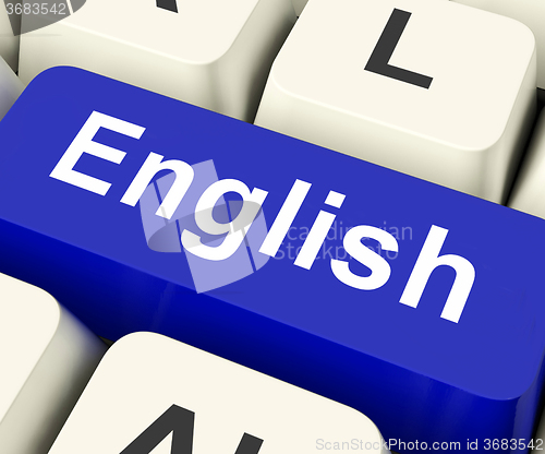 Image of English Key Means Language \r