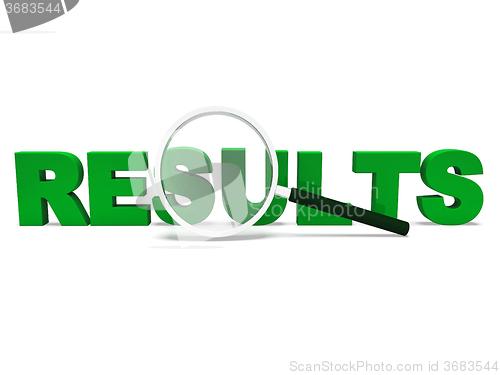 Image of Results Word Shows Score Result Or Achievement