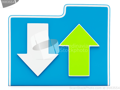 Image of Downloading and Uploading Files Icon\r