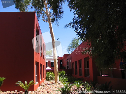 Image of red building