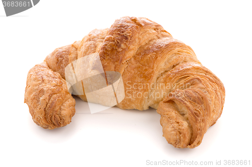 Image of Fresh croissant on white