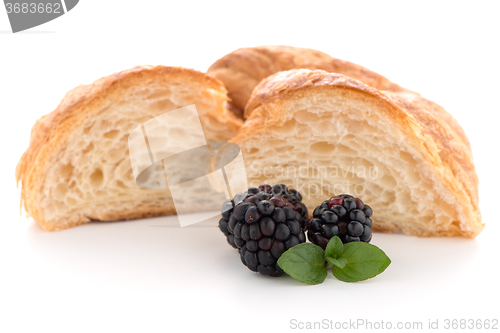 Image of Croissant and blackberries