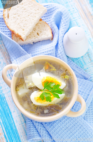 Image of green soup