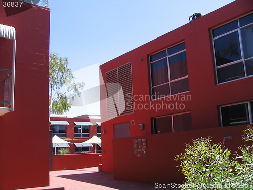 Image of red building