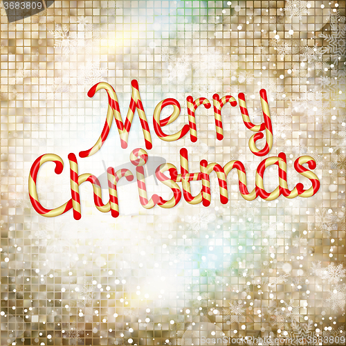 Image of Christmas greeting card. EPS 10