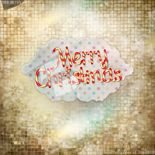 Image of Christmas greeting card. EPS 10