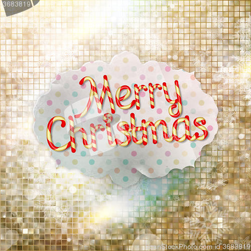 Image of Christmas greeting card. EPS 10