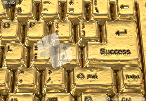 Image of golden keyboard
