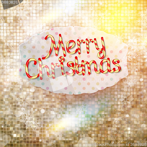 Image of Christmas greeting card. EPS 10