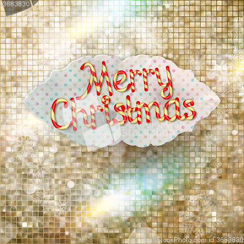 Image of Christmas greeting card. EPS 10
