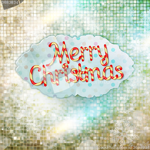 Image of Christmas greeting card. EPS 10