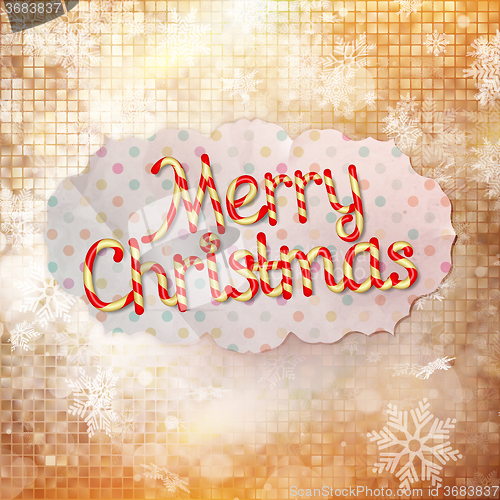Image of Christmas greeting card. EPS 10
