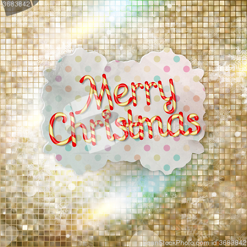 Image of Christmas greeting card. EPS 10