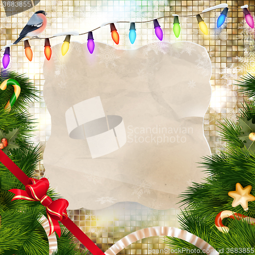 Image of Christmas greeting card. EPS 10