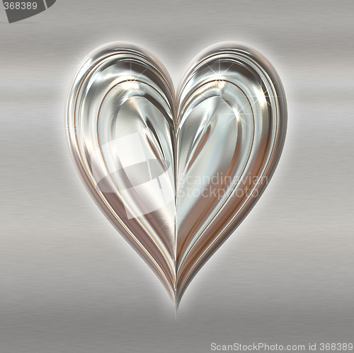 Image of silver heart