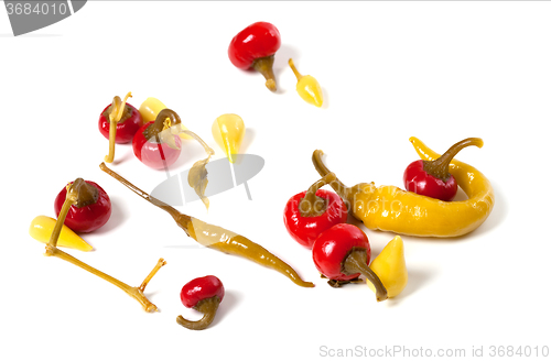 Image of Mix of hot marinated peppers