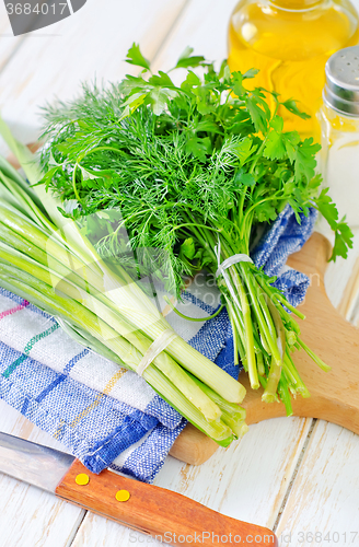 Image of onion and other greens