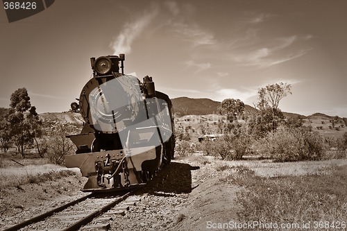 Image of old steam train