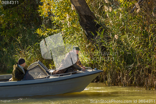 Image of Fishermen in a boat