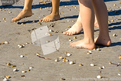 Image of feet on the beach