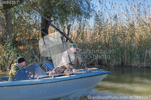 Image of Fishermen in a boat