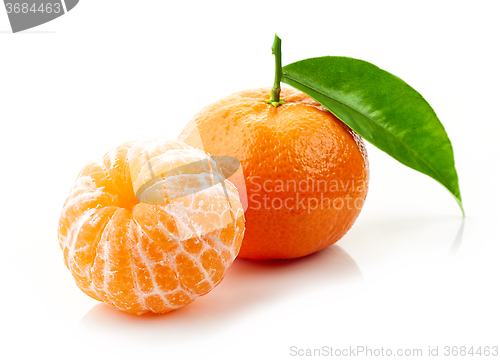 Image of fresh ripe tangerines