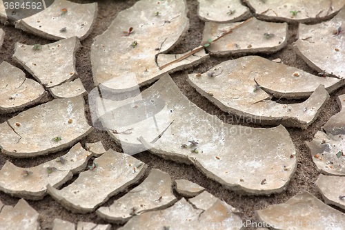 Image of Picture of drought: drying up of water bodies due to lack of precipitation