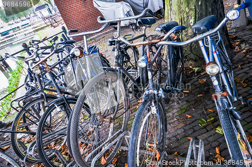 Image of bikes on the streets of Rotterdam
