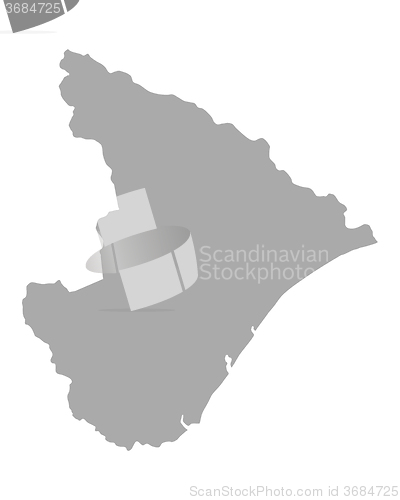 Image of Map of Sergipe