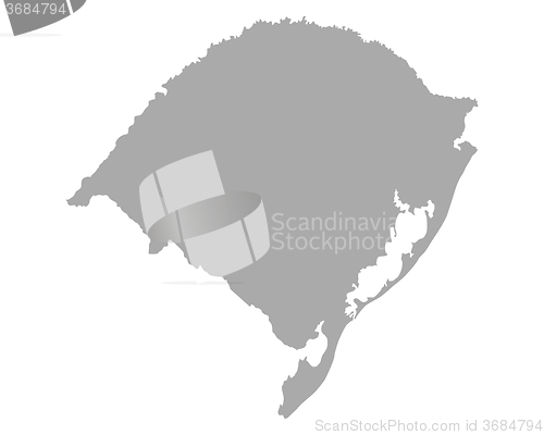 Image of Map of Rio Grande do Sul