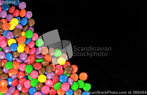 Image of chocolates on black