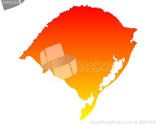Image of Map of Rio Grande do Sul