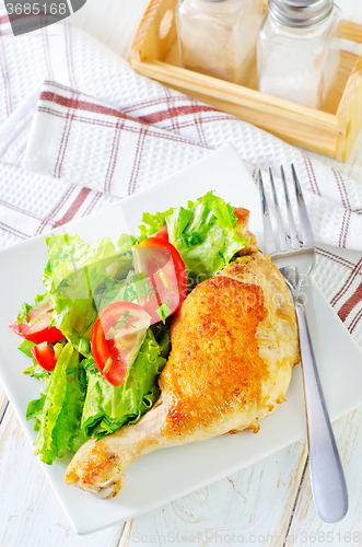 Image of fried chicken leg